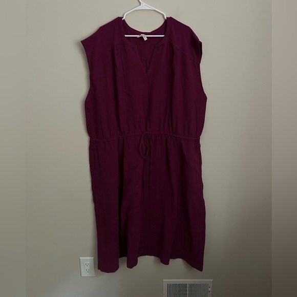 Pact Dresses & Skirts - Pact Coastal Double Gauze Short Sleeve Gauzy Dress Size XXL Sangria